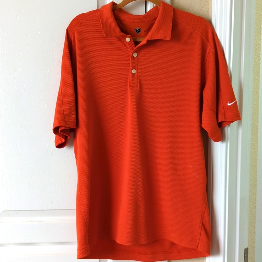 Men's Nike Burnt Orange Golf Polo Shirt
